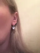 EMMAYA-Pendientes llamativos de 10 colores diferentes, bisutería con cierre de tipo botón, elementos naturales