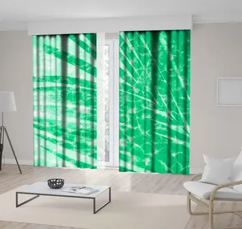 

Curtain Reflection of A Palm Tree on Swimming Pool Summer Tropical Nature Life Photo Printed Green