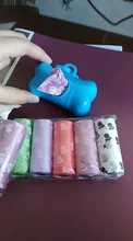 21 Uds mascota Degradable residuos Bolsa para popó con impresión bolsa Degradable Pet residuos limpio Bolsa para popó s perro limpio dispensador de bolsa