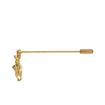 

Brooch for lapel rabbit 51473 (Golden, needle, jewelery alloy)