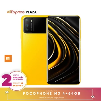 Перейти на Алиэкспресс и купить Смартфон Xiaomi Poco M3, 6,53 дюйма, FHD +, 1080P FHD +, 48 МП, тройная камера, 6000 мАч
