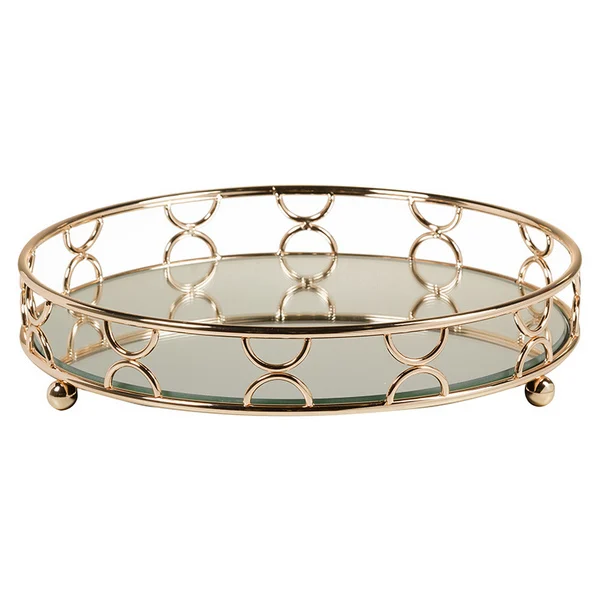 Декоративный поднос из латуни(23X23x13 см