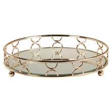 Декоративный поднос из латуни(23X23x13 см