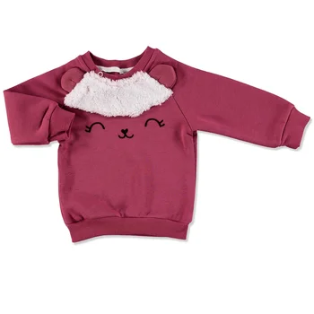 

ebebek Tuffy Wellsoft Detail 3D Eared Printed Baby Girl Sweatshirt