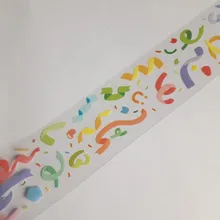 Cinta adhesiva decorativa para fiestas, pegatina para álbum de recortes, material de papelería japonesa, serie Fantastic Party