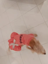 Coat Dress Teddy Poodle-Clothes Puppy Small-Pet Dog Winter Autumn with Letter Bowknot