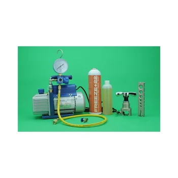 

Charge Kit Flaring Tool Value + Empty Pump + Analyzer + Freeze + 22 R404A/R407C/R22/R134A