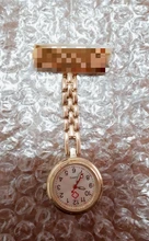 Broche personalizado grabado con tu nombre, Pin de solapa de acero inoxidable, de alta calidad, oro rosa, Fob, reloj de enfermera