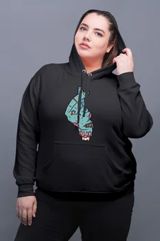 

Angemiel Wear Zombie Hand Black Women Hooded Sweatshirt