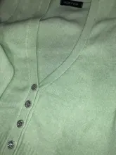 ZA-suéter elegante de manga larga para mujer, cárdigan corto con una hilera de botones, ropa de punto Flexible y suave, novedad de 2020