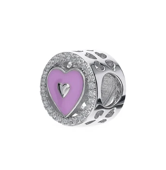 

Silver Pendant with cubic zirconia and enamel sunlight sample 925