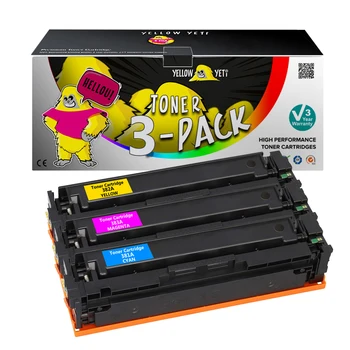 

3pcs Toner Cartridge for 380 CF380X CF381A CF382A CF383A Compatible for HP Laserjet Pro MFP M476dw M476dn M476nw Printer
