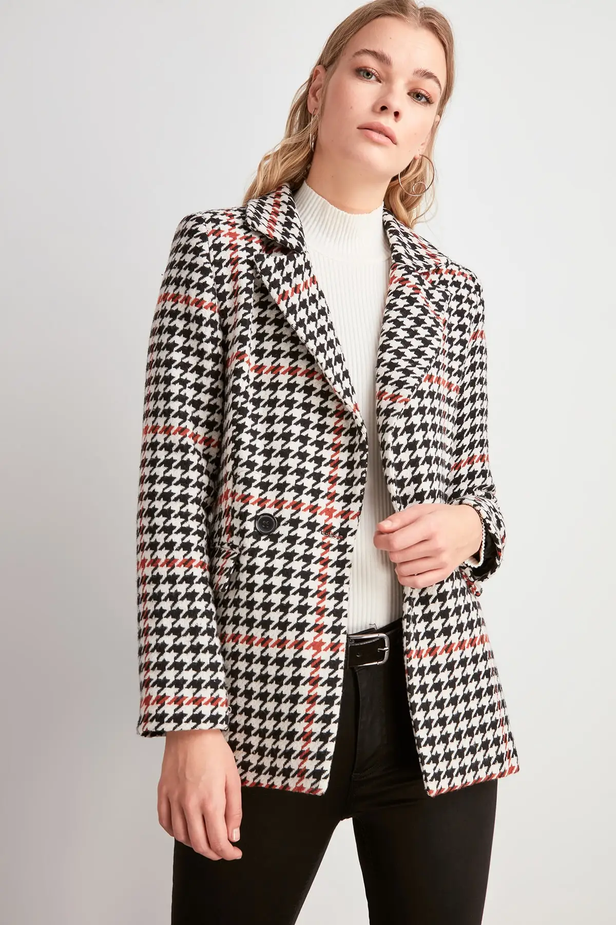 Trendyol пальто в клетку TWOAW20CE0382