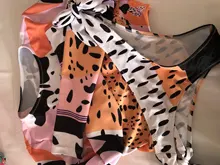 Bikini de manga larga con estampado de tigre para mujer, traje de baño de dos piezas con estampado de tigre para surfear, con realce, para verano, 2021