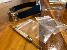 Correa de silicona de extremo curvado para reloj, 20mm, negro, verde, azul y naranja, para correa de papel, RX, Daytona, Submariner, GMT explorer 2, pulsera