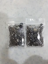 JACKFISH gira pin conector de pesca giratorio de rodamiento de anillos sólidos giratoria 50 unids/lote pesca carpa, pesca herramienta de la pesca