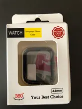 Para carcasa de reloj Apple 44mm 40mm iWatch 42mm 38mm parachoques de templado de vidrio de 44 42 38 42mm reloj de apple 4 4 5 SE 6