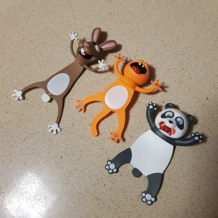 Marque page 3D animaux. Original et drôle. Panda, Chat, Chien