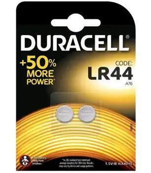 

Pilas de boton Duracell bateria original Alcalina LR44 1,5V blister 10X Unidades