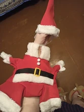 Christmas Pet Dog Cat Costumes Funny Santa Claus Costume For Dogs Cats Winter Warm Dog