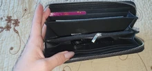 Women Wallets Card-Holder Wristlet Girls Purse Genuine-Leather High-Quality Luxury Brand