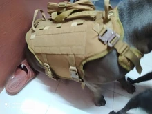 Vest Pouches Pet-Harness Dogs No-Pull Training Molle Military Hiking Tactical Large Medium