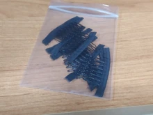 Peine peluca para hacer pelucas con Clip, extensiones de cabello humano con 7 dientes, pinzas de Metal, buena calidad, 12 Uds. Por lote