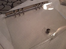 Cuaderno transparente de hojas sueltas de varios tamaños, carpeta de notas, diario, cubierta de núcleo interno, suministros de papelería de oficina, tamaño A7, A6 y A5