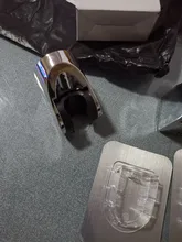 Cabezal de ducha de mano autoadhesivo ajustable, soporte de ducha de baño montado en la pared, pulido cromado