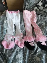 Encantadora primavera bebé medias de algodón lindo lazo de encaje bebé mallas para niña ropa de invierno recién nacido 0-24M niñas medias niña Collant