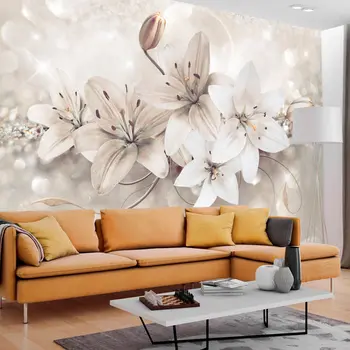 

Wall mural-Diamond Lilies - 100x70 cm