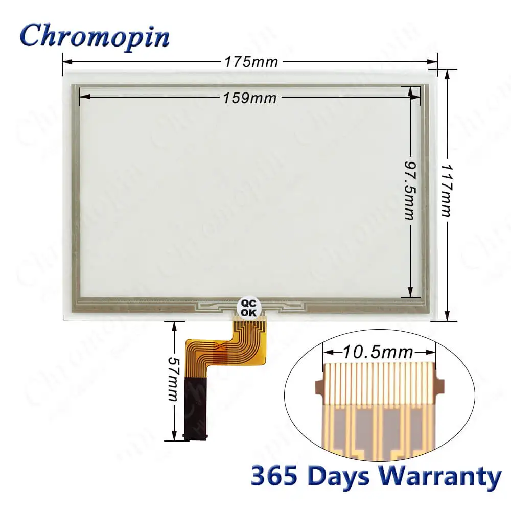 Touchpad para Ph41224459 Rev a Polegada 20pin Digitador da Tela de Toque Sensor Vidro para Ph41224459 Rev a Novo - Imagem 2