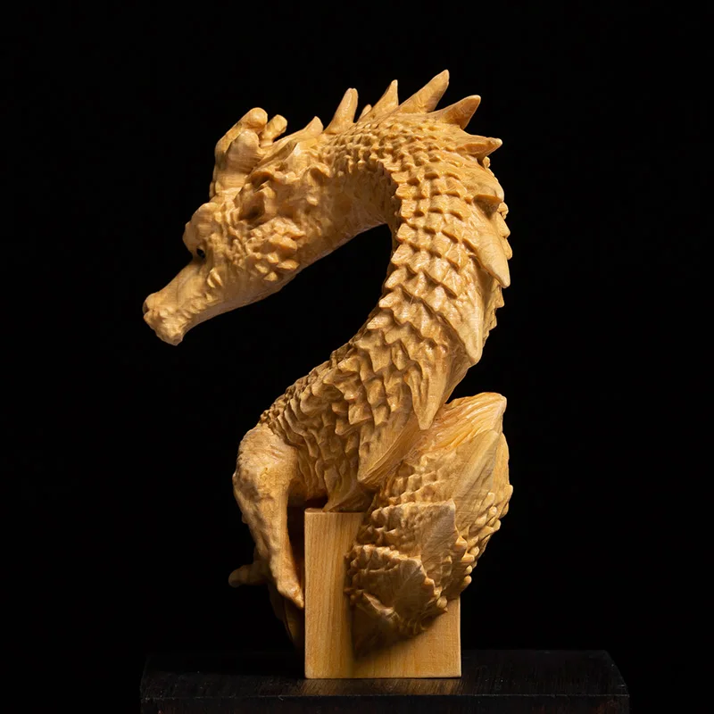 Chinese Dragon Seal Statue Boxwood Animal Sculpture Office Name Seal Private Chapter LOGO Home Decoration Chinese Dragon Seal Statue Boxwood Animal Sculpture Office Name Seal Private Chapter LOGO Home Decoration