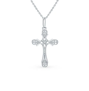 

Silver Pendant with cubic zirconia sunlight sample 925 test