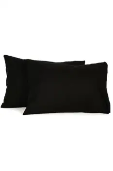 

100% Cotton Pillowcase Solid color pillow case Bedding black pillow cover envelope custom Pillow Case Cover