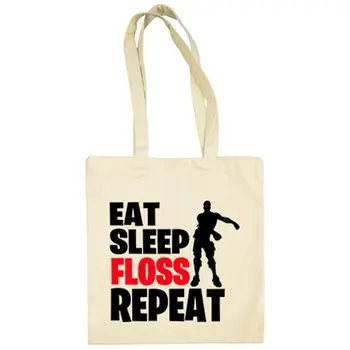 

Cloth bag Eat Sleep Floss Repeat