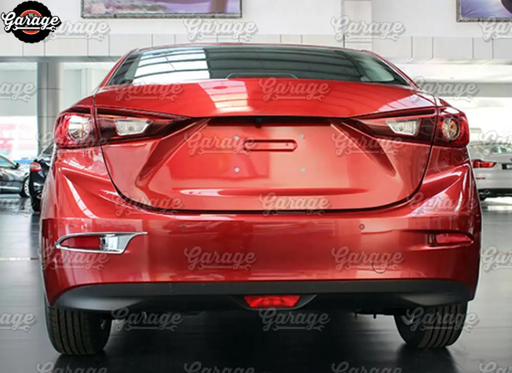Накладки на задние противотуманные фонари для Mazda 3- ABS пластик литье 1 комплект/2 шт. украшение автомобиля Стайлинг