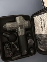 Pantalla LCD eléctrica masaje muscular arma 30 engranajes Fascia de tejido profundo masajeador cuello cuerpo atrás relajación dolor alivio Fitness relajarse