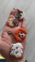 Cap Key-Chain Gift Animal Girl Silicone Cartoon Women Trinket 1pcs for Cat Dog Soft PVC