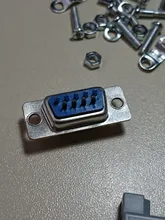 Juego de 2 conectores de puerto Serial RS232, carcasa de Enchufe macho hembra DB9, Conector de clavija de plástico de 9 pines, adaptador de toma COM, nuevo