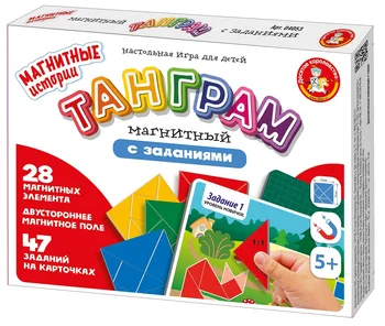 

Game Table "Tangram magnetic with tasks". Series Magnetic history