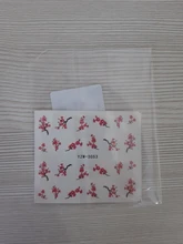 1Pcs Water Nail Decal and Sticker Flower Leaf Tree Green Simple Summer DIY Slider 