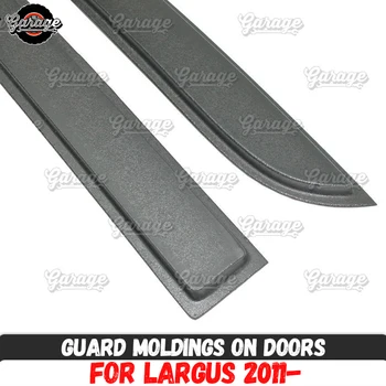 

Guard moldings for Lada Largus 2011-2019 on rear doors ABS plastic accessories protective plates scratches car styling tuning