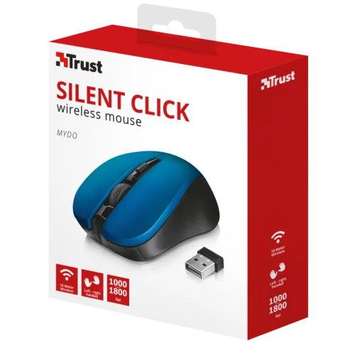 Мышь Mydo Silent Click бесшумная- blue