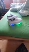 Zapatillas de deporte para niños y niñas, calcetines luminosos Led de malla con letras, deportivas para correr, calzado Infantil