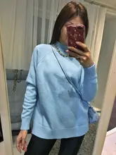 Sweater Pullovers Mock-Neck Beige Purple Winter Green 8-Colors High-Quality Women C-232