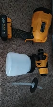 DEKO-PISTOLA DE PULVERIZACIÓN inalámbrica, pulverizador de pintura doméstico HVLP de 800ml, 3 tamaños de boquilla, batería de ion de litio de 20V CC de alta potencia, DKSG20K2
