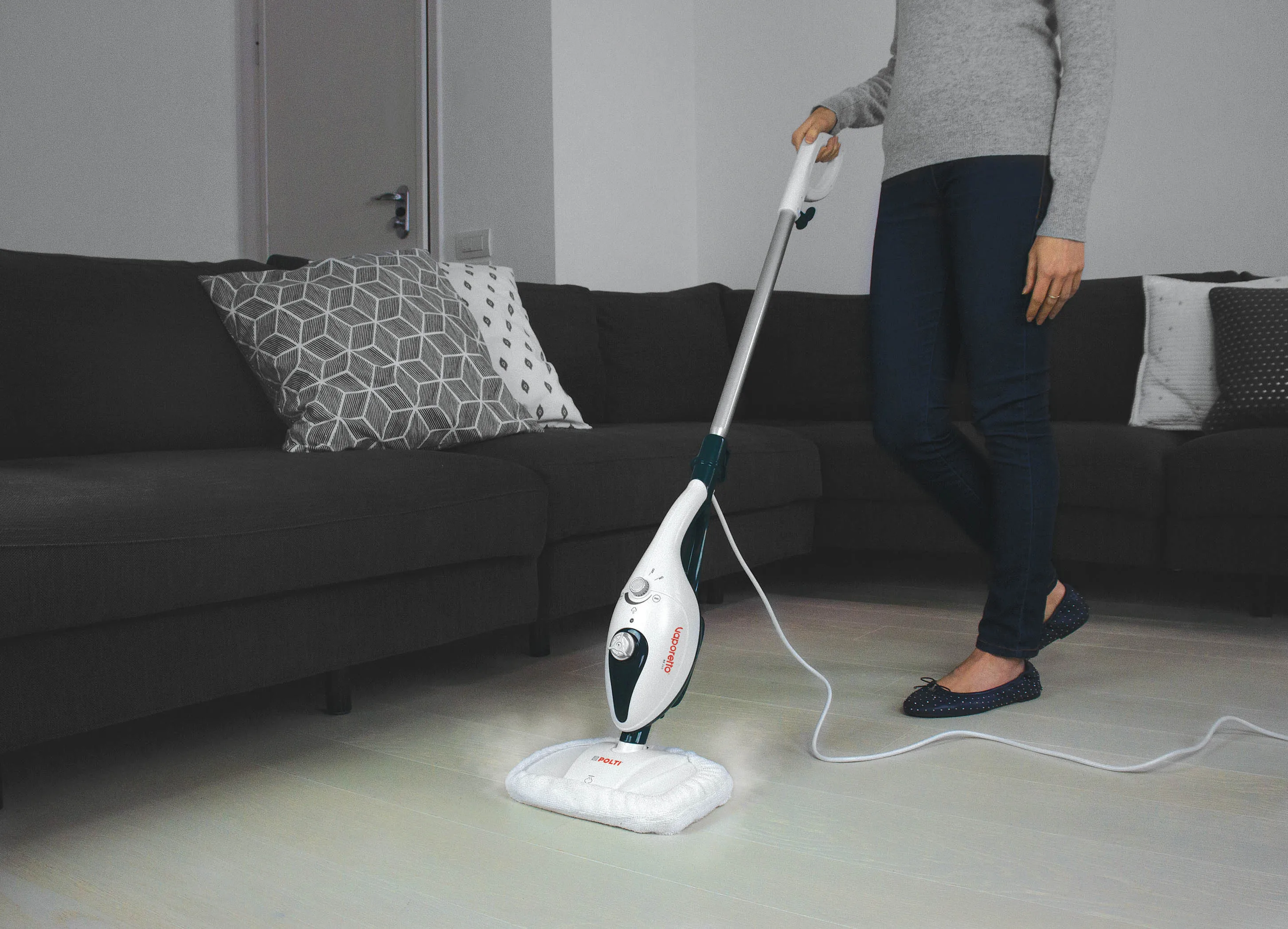 POLTI VAPORETTO SV240. Steam broom 2 in 1 with portable cleaner, extra  cloths, 14 accessories, light, 1.6Kg - AliExpress Home Appliances