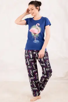

Armonika Women Top Filamingo Printed Six Wavy Sleepwear Kit ARM-20Y099062