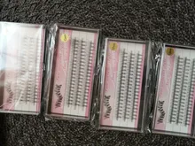 Pestañas de racimo de 60 clústeres/caja, pestañas de extensión de pestañas individuales gruesas bunches maquillaje profesional pestañas postizas